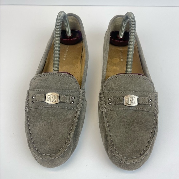 G.H. Bass & Co Beamer Penny Loafers Shoe Size 8.5M Gray Suede - Picture 1 of 13